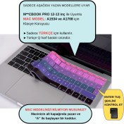 Resim McStorey Laptop Macbook Pro Klavye Kılıf Türkçe Q Baskılı A1534 A1708 ile Uyumlu Ombre 