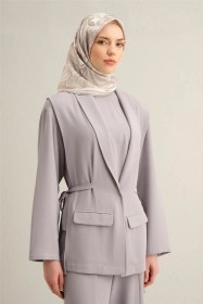 Resim Armine Etnik Desenli Saf İpek Twill Eşarp 9323d 82 BEj 