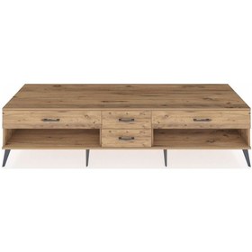 Resim Kronos Tv Ünitesi 4 Çekmeceli 220x59x51 Çam-çam Atlas Çam/atlas Çam - Atlas Çam 