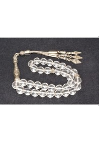 Resim Hakiki Faset Kesim Doğal Kristal Kuvars Tesbih 001 