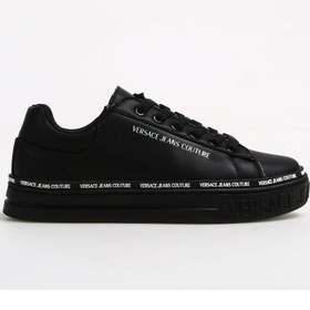 Resim VERSACE JEANS COUTURE Siyah Kadın Deri Sneaker 