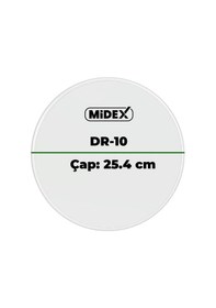 Resim Midex Dr-10r Şeffaf Renk 10 İnç Bateri Davul Derisi Drumhead 10'' İnch 25.4 Cm 