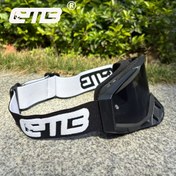 Resim ETB Unisex Kayak Gözlüğü - Ayarlanabilir Kayış ve Sistem - Parlama Önleyici, Reçetesiz Kış Sporları Gözlüğü - Erkek ve Kadınlar için Snowboard, Kayak - Çoklu Renk Seçenekleri (Siyah/Beyaz Çerçeve) 