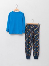 Resim Takım - Bebekler Için Uzun Kollu Yuvarlak Yakalı Pijama 