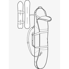Resim Burton Space Sack Unisex Kırmızı Snowboard Çantası 