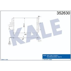 Resim Kondenser Leon Toledo Ii Volkswagen Bora Golf 4 1.9 Tdi 2000- 504644983 