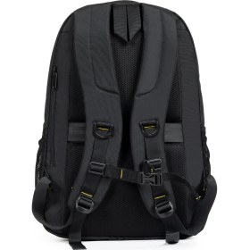 Resim Dada Motorcu Sırt Çantası Su Geçirmez Kumaş Ortopedik Sırt Darbe Emici Koruma 15,6 Inç Laptop Çantası 