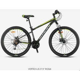 Resim Vortex 4.0 - 27.5 Mtb - 16' - 21 Vites - M.dısc - Mat Siyah-gri/neon Sarı Siyah 