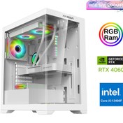 Resim Xsr878 i5 13400F 16 GB RAM 512 GB M.2 NVMe SSD 8 GB RTX4060 Beyaz Sıvı Soğutma Oyuncu Bilgisayarı Xaser