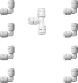 Resim Su Arıtma 8 Adet Filtre Dirsekleri 