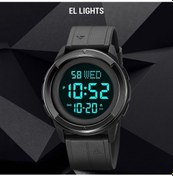 Resim Rogfer Skmeı 2047 Çok Fonksiyonlu Erkekler 50m Su Geçirmez Spor Dijital Bilek Saati Mavi Beyaz Çok Renkli Çok Renkli 