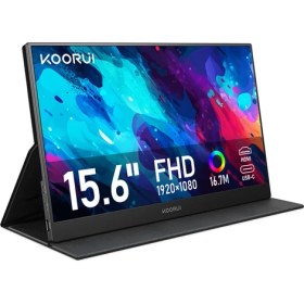 Resim Koorui 15.6" E1511A 60Hz IPS Fhd Type-C Taşınabilir Monitör 