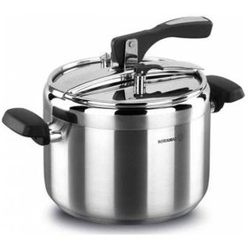 Resim Korkmaz A156 Turbo Düdüklü Tencere 7 L Gümüş - Siyah 