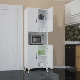 Resim Gökberk GB-6004 4 Kapaklı Fırın Bölmeli Çok Amaçlı Dolap 