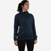 Resim Kadın Kapüşonlu Sweatshirt - Koşu - Koyu Mavi - KIPRUN Run 500 Warm 