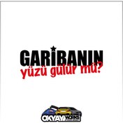 Resim OkyayWorks Garibanın Yüzü Gülürmü Sticker - Siyah 