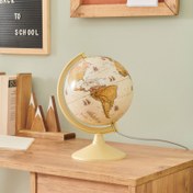 Resim SVS Işıklı Dünya Masa Lambası - Antik - 20 cm 