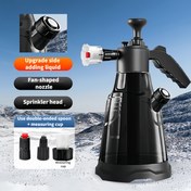 Resim Siyah 2.3L Yüksek Basınçlı Püskürtücü, Miktar Bardağı ile, Hediye Rüzgar Geçirmez Fan Püskürtme Başlığı + Su Püskürtme Başlığı, Güncellenmiş Çok Fonksiyonlu Profesyonel Araba Yıkama Püskürtücü, Elde Taşınabilir Bahçe Sulama Kavanozu, Rüzgar Geçirmez Püskürtücü, Yüksek Basınçlı Köpük Püskürtme Şişesi, Manuel Plastik Şarj Edilmez Püskürtücü 