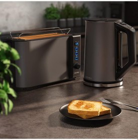 Resim Su Isıtıcı Ve Ekmek Kızartma Makinesi Seti, 1.5l, 2000w, 4 Dilim, 40-100 C 