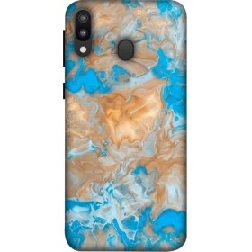 Resim Zipax Deste Samsung Galaxy M10 Kılıf Mermer Baskılı Desenli Silikon Kılıf A++-8290 