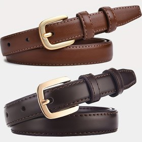 Resim İki parçalı set, Kadın küçük kemer, yazlık kemer, şık ve çok yönlü kot pantolonlar için yeni moda süslemeli 