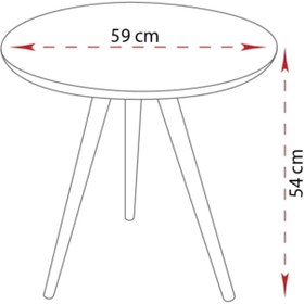 Resim ReHome Fiskos Sehpa - Pembe 