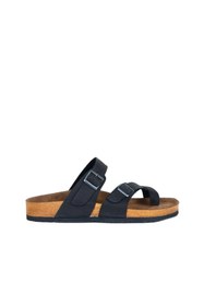 Resim Bueno Shoes Siyah Greyzi Deri Erkek Parmak Arası Terlik 05mt102 