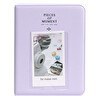 Resim Fujifilm Instax Mini Film Uyumlu 64'lü Lila PVC Albüm 