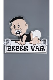 Resim Yalova Oto Aksesuar Arabada Bebek Var Araba Stickeri Fanatik Bebek Pleksi Vantuzlu 