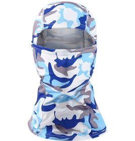 Resim Butu Motosiklet Yüz Maskesi Kamuflaj Mavisi 