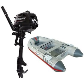 Resim Marinport 330 Ahşap Tabanlı Şişme Bot + Mercury 3.5 Hp Deniz Motoru 