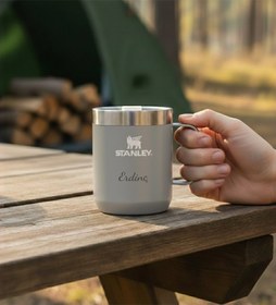 Resim Kişiye Özel Stanley Gri Kamp Kupası Classic Legendary 0.23L 