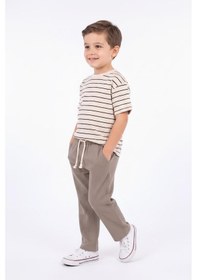 Resim Miababy Müslin Pantolon Süprem Tişört 2li Takım Bej 