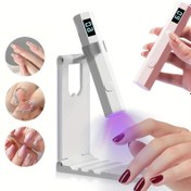 Resim 2'si 1 Arada Tırnak Kurutma Lambası, Kompakt Taşınabilir Katlanabilir Tırnak Lambası, USB Şarj Edilebilir Ayarlanabilir Kol ve Çok Fonksiyonlu Stand, Hızlı Kurutma için LCD Tırnak Lambası, El Tipi Tırnak Işığı, Jel Tırnaklar ve Ayak Tırnakları için Uygun DIY Manikür Aracı, Kolay Manikür - Profesyonel Tırnak Sanatı Alet Seti, Tatil Hediyesi için İdeal Hediye, Şarj Edilebilir Tırnak Lambası, Tırnak Teknisyeni Aksesuarları, Oje için Tırnak Kurutucu, Tırnak LED Lambası, 