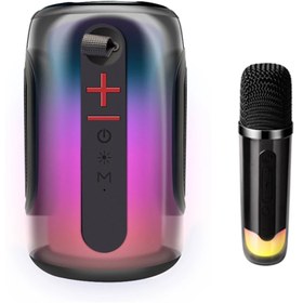 Resim NewFace DS-DERIN Pluse 8 RGB Kablosuz Hoparlör - Siyah 