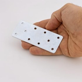 Resim Mobilya Dolap Duvar Sabitleme 10 ADET Metal Köşebent Düz Gönye 40x100 mm Bağlantı Aparatı 