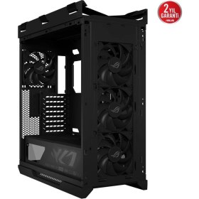 Resim ASUS ROG STRIX HELIOS II, ÇİFT TEMPERLİ CAM PANEL, 450MM GPU DESTEĞİ, ALÜMİNYUM KASA ve ÖN PANEL, GPU DESTEK BRAKETLERİ ve 420MM RADYATÖR DESTEĞİ SUNAN EATX UYUMLU BİR MID-TOWER 
