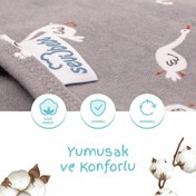 Resim Mommyslab Mağaza Bebe 0 -3 Ay Desenli Yeni Sezon Kundak %100 Pamuk - Yeni Sevi