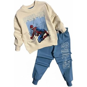 Resim Koçak Kids Örümcek Adam Mavi Renk Erkek Çocuk Eşofman Takım Mavi 