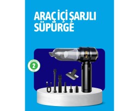 Resim Shopwave Hepa Filtreli Sessiz Çalışan Kablosuz Şarjlı Mini Süpürge 
