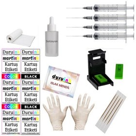 Resim Duruınk Canon Ts3750i Pg-575 Cl-576 Kartuş Dolum Seti 5 Li Set 5x100ml Renkli Mürekkep 