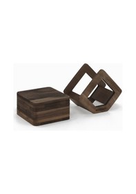 Resim Woodsaka Üçgen Bardak Altlığı - Özel Kutusu Ve 8 Bardak Altlığı Ahşap 