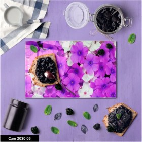 Resim Aylina Baskılı Cam Kesme Tahtası |temperli Cam | 25 x 35 cm 