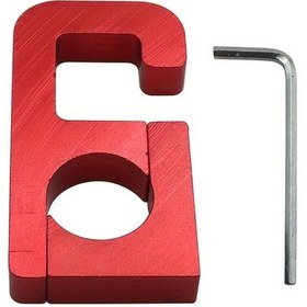 Resim Cloudstore Kırmızı Motorsiklet Elektrikli Bisiklet Kancası, Gözeneksiz Başlık Askısı Aksesuarı 