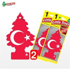Resim Oto Koku Little Trees Kağıt Koku Türk Bayrağı Ay Yıldız 2 Adet 