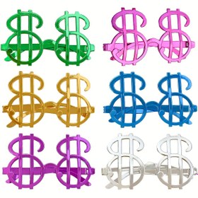 Resim Genel Markalar Nessiworld Dolar Şekilli Metalize Parti Gözlüğü 6 Adet 