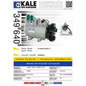 Resim Klima Kompresörü Accent Ii 1.5 1.6 504645115 