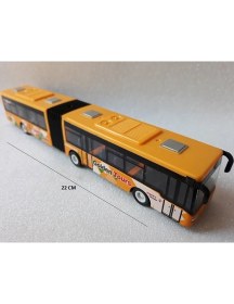 Resim Hepsilazım Otobüs Oyuncak Çekbırak Körüklü Yolcu Otobüsü Kırılmaz Şehir Metrobüs 22Cm 