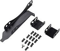 Resim ThtRht Çift fanlar grafik ekran kartı soğutma fanı braketi konektörü vida seti soğutucu havalandırmalı PCI yuvası kapağı paralel toka sabitleme şasi kartı DIY 9cm/12cm radyatör tutucu 