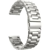 Resim Adige Vestel Akıllı Saat 2 Kordon Kayış Metal Sıralı Çelik 22/krd04 